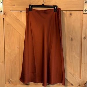 Rust Jcrew Midi Skirt NWT